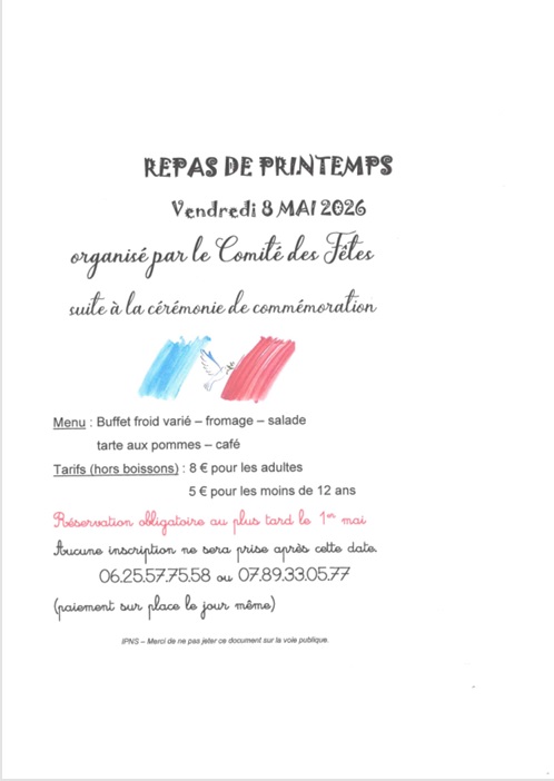 Repas de printemps